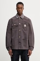 Carhartt WIP Michigan Coat kurtka przejściowa bawełniana męska brązowy I034787.3MB4O