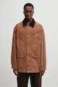 Carhartt WIP Prescott Coat kurtka jeansowa bawełniana męska brązowy I036983.00SGD
