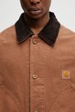 Carhartt WIP Prescott Coat kurtka jeansowa bawełniana męska brązowy I036983.00SGD