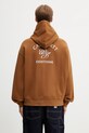 Carhartt WIP Hooded Eightynine Sweat Jacket bluza bawełniana męska brązowy I036373.HZXX