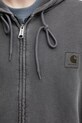 Carhartt WIP Hooded Nelson Jacket zip-up sweatshirt cotton Men's gray I033064.89GD
