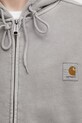 Carhartt WIP Men's Cotton Zip-Up Sweatshirt Hooded Nelson Jacket gray I033064.2LRGD