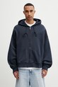 Carhartt WIP Hooded Benton Sweat Jacket bluza rozpinana z kapturem bawełniana męska granatowy I035437.3IWGD
