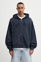 Carhartt WIP Hooded Benton Sweat Jacket bluza rozpinana z kapturem bawełniana męska granatowy I035437.3IWGD