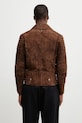 Odzież Mackage ramoneska męska zamszowa KENNETH.SU brązowy