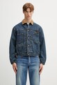 Îmbrăcăminte Human Made MENS WOVEN JACKET jachetă denim bărbătească HM31JK018 albastru