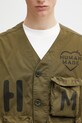 Human Made MENS WOVEN JACKET bezrękawnik męski z bawełną zielony HM31JK010