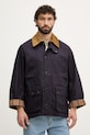 Barbour jachetă scurtă pentru bărbați din bumbac Bedale bleumarin MCA1102