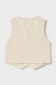 Mayoral kamizelka z domieszką lnu dziecięca 1312.3A.Baby.PPY2 beżowy SS26