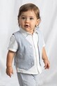 Mayoral kamizelka z domieszką lnu dziecięca 1312.3A.Baby.PPY2 niebieski