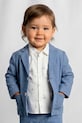 Mayoral marynarka z domieszką lnu dziecięca tkanina niebieski 1404.3A.Baby.PPY2