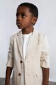 Dječji sako s lanom Mayoral tkanina bež 3437.5B.Mini.PPY2