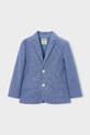 Mayoral marynarka z domieszką lnu dziecięca tkanina niebieski 3437.5B.Mini.PPY2