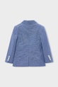 Dětské sako ze směsi lnu Mayoral 3437.5B.Mini.PPY2 modrá SS26