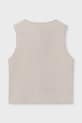Mayoral kamizelka z domieszką lnu dziecięca 6357.7A.Junior.PPY2 beżowy SS26