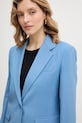 Weekend Max Mara marynarka wełniana LAMINE niebieski 2615041071600