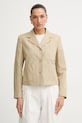 Weekend Max Mara коротка куртка жіноча з льоном GLASSA бежевий 2615041032600