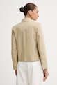 Одяг Weekend Max Mara коротка куртка жіноча з льоном GLASSA 2615041032600 бежевий