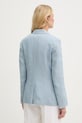 Odzież Weekend Max Mara marynarka lniana NALUT 2615041072600 niebieski