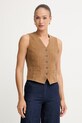 Weekend Max Mara Γιλέκο γυναικείο δέρμα σουέτ VETUSTA καφέ 2615441012600