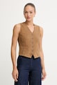 Weekend Max Mara Γιλέκο γυναικείο δέρμα σουέτ VETUSTA καφέ 2615441012600