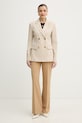 Bombažni blazer MM by Max Mara by Max Mara ROTONDO 2616911097600 bež SS26