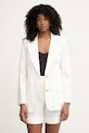 Marciano by Guess μονόπετο σακάκι γυναικείο με πρόσμιξη λινού JANE λευκό G6GN04.W1764