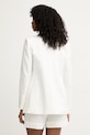 Ρούχα Marciano by Guess μονόπετο σακάκι γυναικείο με πρόσμιξη λινού JANE G6GN04.W1764 λευκό