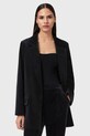 AllSaints marynarka welurowa tkanina czarny W064QD