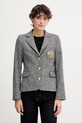 Tommy Hilfiger marynarka z dodatkiem wełny z podszewką czarny WW0WW48786