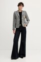 Tommy Hilfiger marynarka z dodatkiem wełny WW0WW48786 czarny SS26
