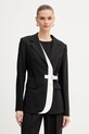 Σακάκι με προσθήκη μάλλινου υφάσματος Karl Lagerfeld BW ESSENTIAL ύφασμα μαύρο B1W14006