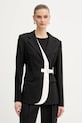Σακάκι με προσθήκη μάλλινου υφάσματος Karl Lagerfeld BW ESSENTIAL ύφασμα μαύρο B1W14006