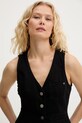 Pinko kamizelka damska bawełniana czarny 106424.A33V