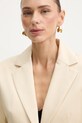 Patrizia Pepe marynarka bawełniana beżowy 8S0568.A689