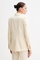 Odzież ERMANNO Firenze marynarka dwurzędowa damska z lnu D48EI023ER3 beżowy