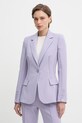 Elisabetta Franchi marynarka jednorzędowa damska fioletowy GI21661E2