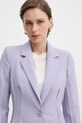 Elisabetta Franchi marynarka jednorzędowa damska fioletowy GI21661E2