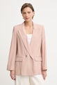 Marella жіночий двобортний піджак з віскозою TATTICO рожевий 2613041154200