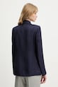 Odzież Marella marynarka z dodatkiem lnu Emme by Marella 2615041181200 granatowy