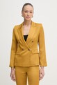 Marella marynarka dwurzędowa damska z wiskozą CHARME żółty 2613041172200
