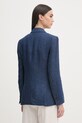 Odzież Luisa Spagnoli marynarka damska lniana Vittorio 542898 granatowy