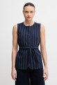 United Colors of Benetton kamizelka damska granatowy 26Q2DJ015