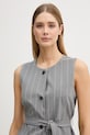 United Colors of Benetton kamizelka damska szary 26Q2DJ015