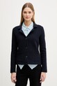 United Colors of Benetton Μονόπετο σακάκι γυναικείο βαμβακερό σκούρο μπλε 1TWSD605I