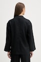 Odjeća United Colors of Benetton jednoredni sako za žene od lana 2AGHDW03J crna
