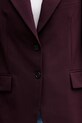 Tommy Hilfiger jednoradové sako dámske s prímesou vlny WW0WW49589 burgundské