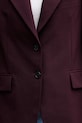 Tommy Hilfiger jednoradové sako dámske s prímesou vlny WW0WW49589 burgundské