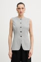 Guess μονόπετο γιλέκο Γυναικεία CARLA γκρί W6GN10.W2139
