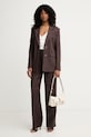 Guess однобортний піджак жіночий з додаванням льону CARLA W6GN19.W2838 коричневий SS26